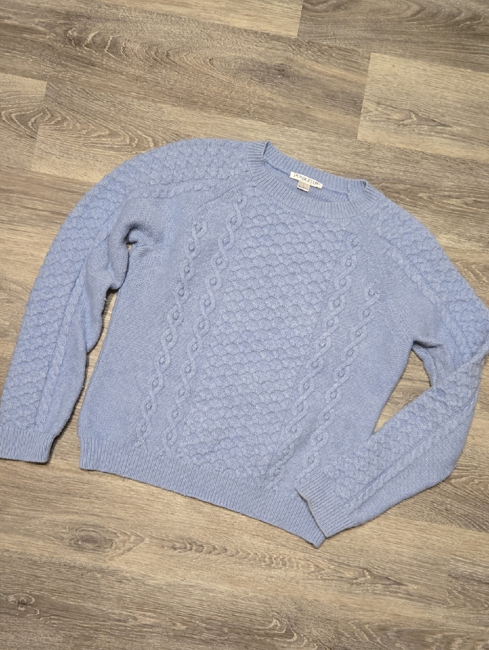 Pendleton Lambs Wool Blend Cable Knit Sweater Sz Large